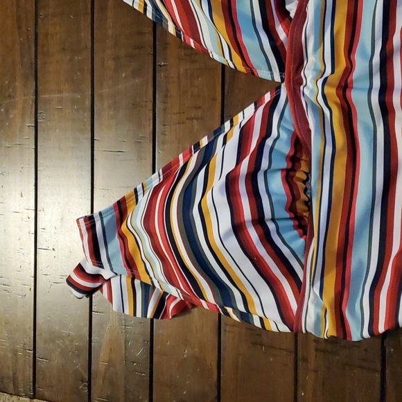 Anne Cole Multi-Colored One Piece Swimsuit Adjustable Straps Size 22W - Picture 3 of 7